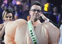 Àngel Llàcer y su peculiar disfraz para desear suerte a los concursantes de 'TCNMT'