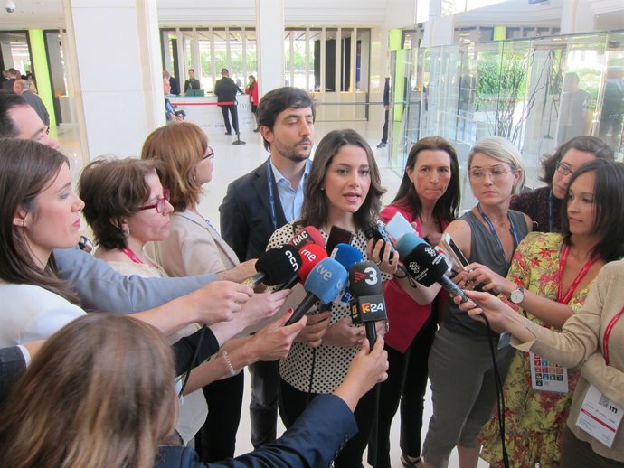 La portaveu d'Cs i líder del partit a Catalunya,  Inés Arrimadas