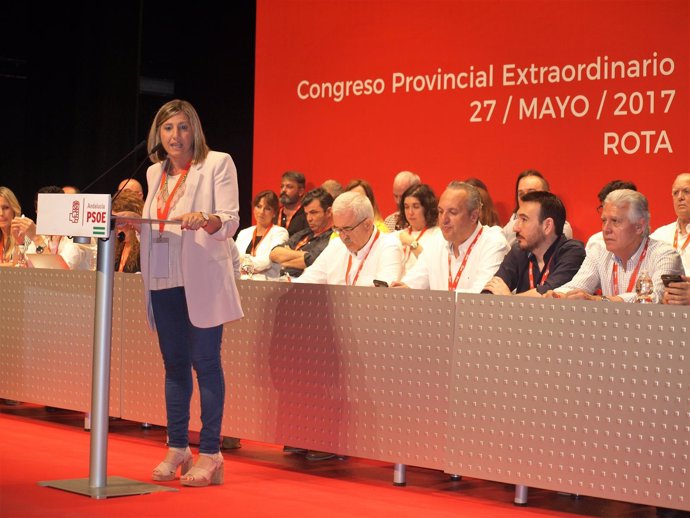 Irene García, en el Congreso Extraordinario del PSOE de Cádiz        