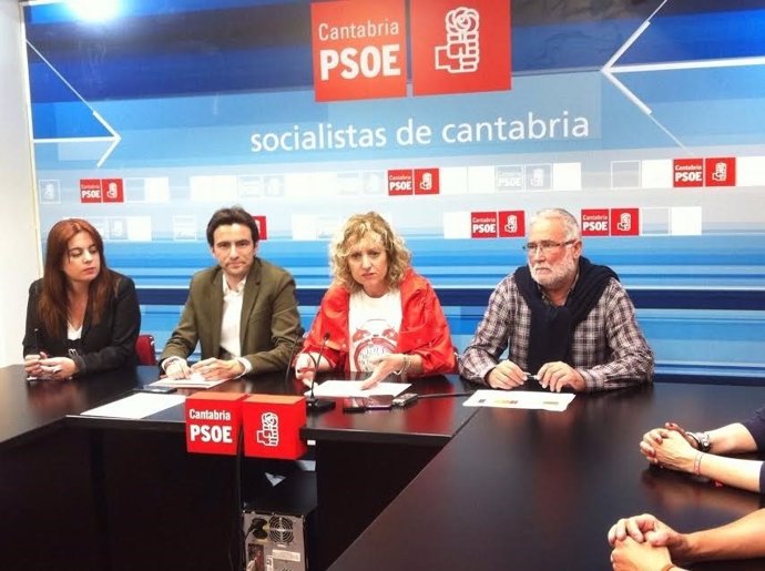 Tezanos en rueda de prensa con Ruiz, Casares y Abascal tras las primarias 