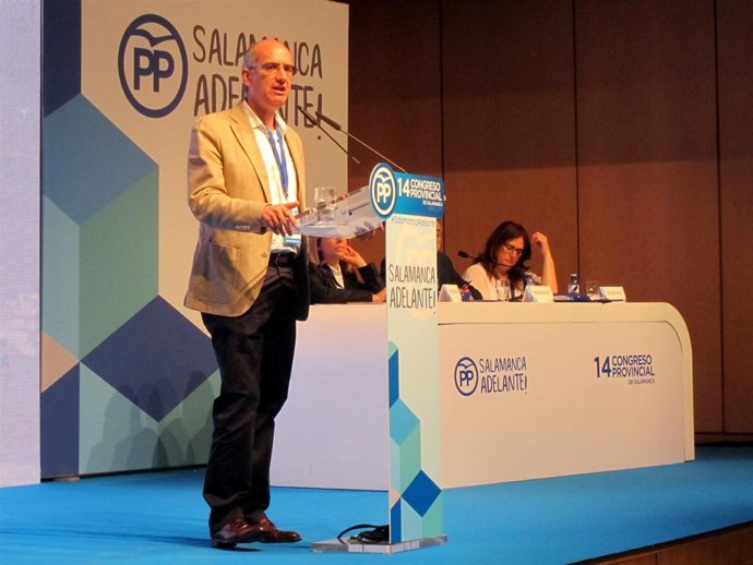 Salamanca.- Iglesias, durante su intervención                            