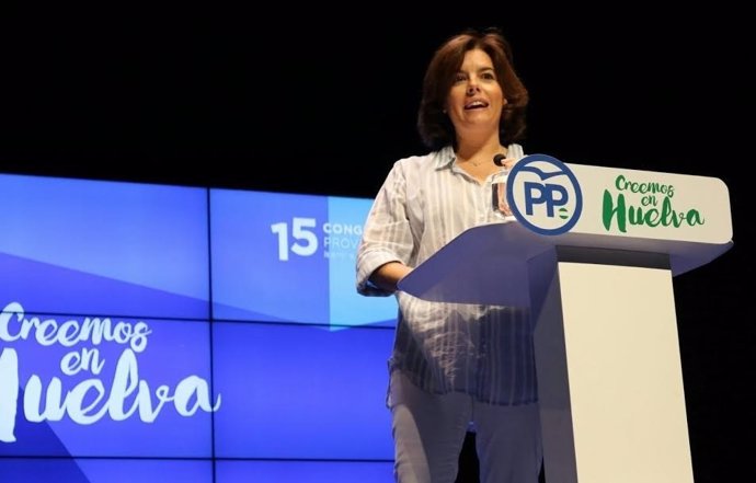 La vicepresidenta del Gobierno central, Soraya Sáenz de Santamaría.