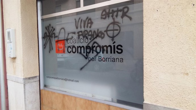 Imagen de la sede afectada