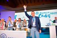 Antonio Sanz, reelegido presidente provincial del PP de Cádiz con el 99,2% de respaldo del Congreso Provincial