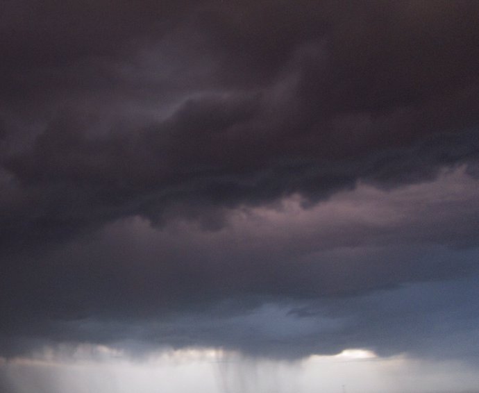 Tormenta, lluvia, cielo nuboso, rayos, tempestad, chubascos