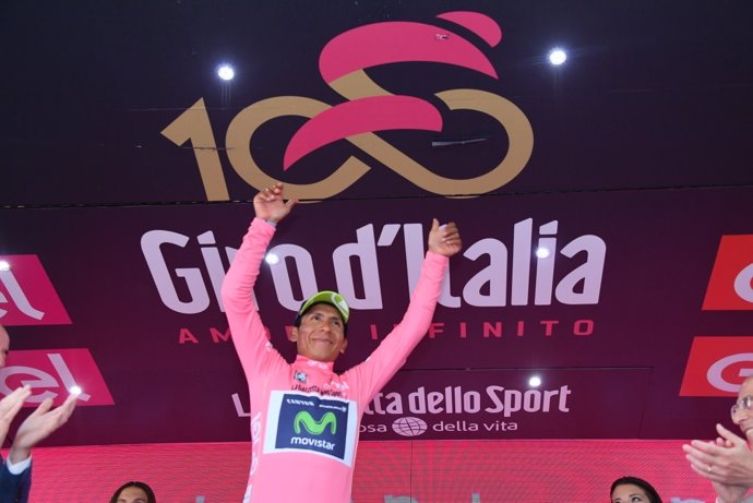 Nairo Quintana, líder de la 100 edición del Giro