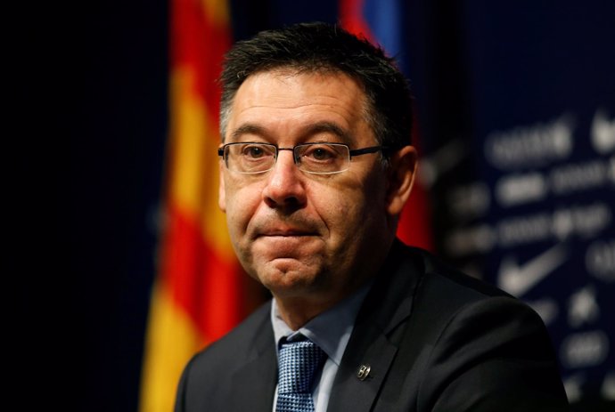 El presidente del F.C Barcelona, Josep María Bartomeu