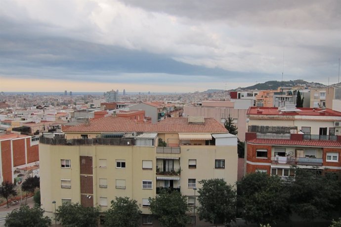 Barcelona, skyline, Nou Barris
