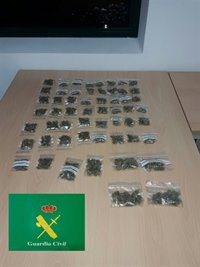 La Guardia Civil descubre 14 plantas de marihuana en Xinzo al acudir a una casa por un presunto episodio de malos tratos