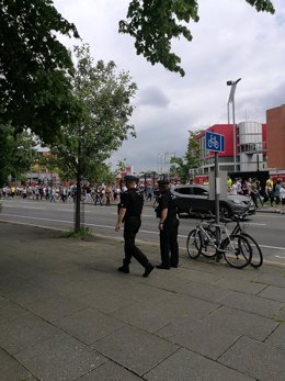 Dos agentes de Policía en Mánchester