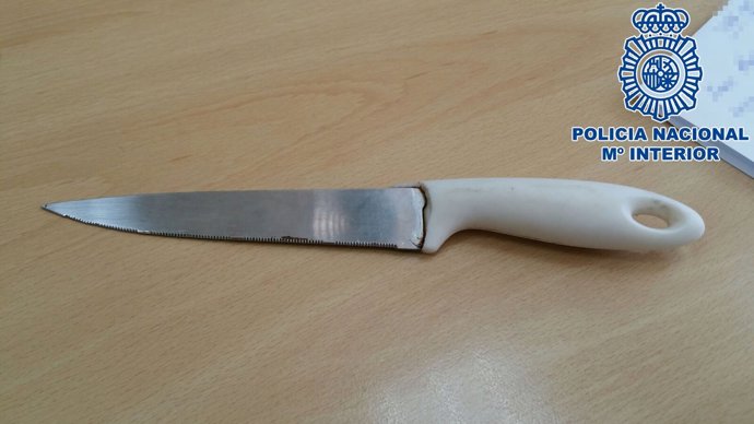 Cuchillo incautado