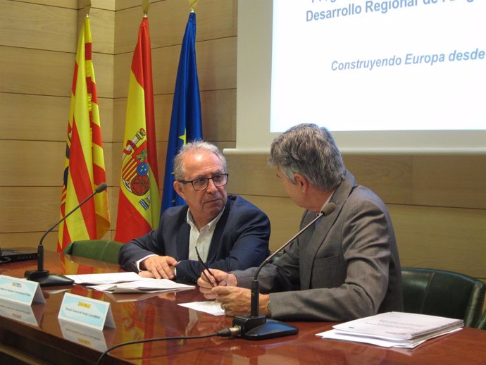 Fernando Gimeno, en un acto en la sede del Departamento de Hacienda este lunes