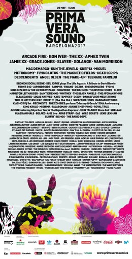 Cartell del Primavera Sound 2017