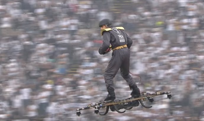 Patín-dron en la Copa de Portugal.