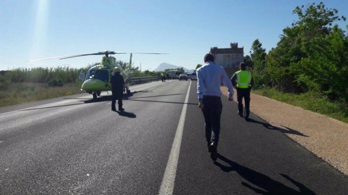 El accidente mortal se ha producido en la N-332 en Oliva (Valencia)