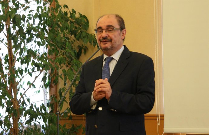 El secretario general del PSOE-Aragón, Javier Lambán.