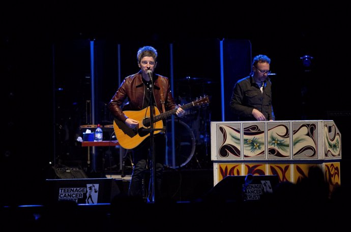British singer Noel Gallagher performs for Teenage Cancer Trust at the Royal Alb
