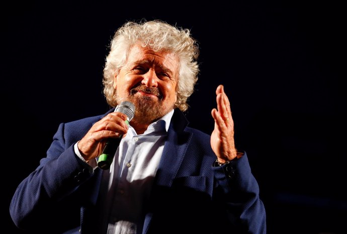 El líder del Movimiento 5 Estrellas italiano, Beppe Grillo