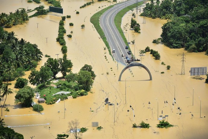 Inundaciones en Sri Lanka