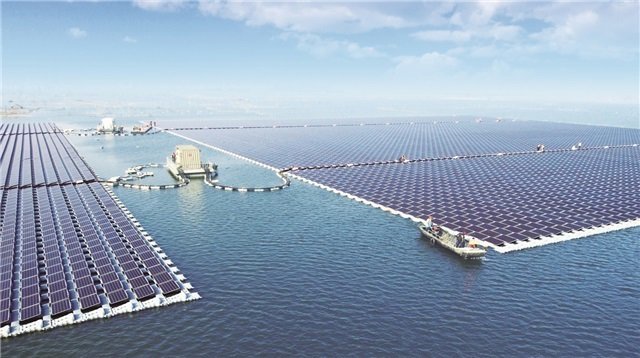 Planta solar flotante en Huainan (China)