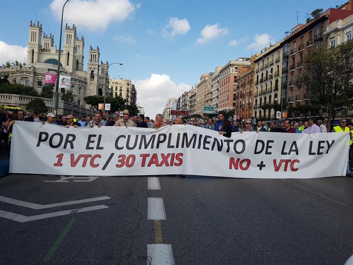 Manifestació taxistes.