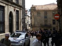 Identificadas dos personas en el desalojo y tapiado de un edificio okupado en Santiago como centro social