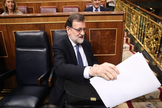 Mariano Rajoy, en su escaño