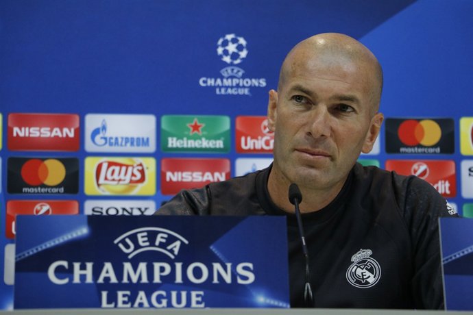 Zinedine Zidane (Reial Madrid) en roda de premsa