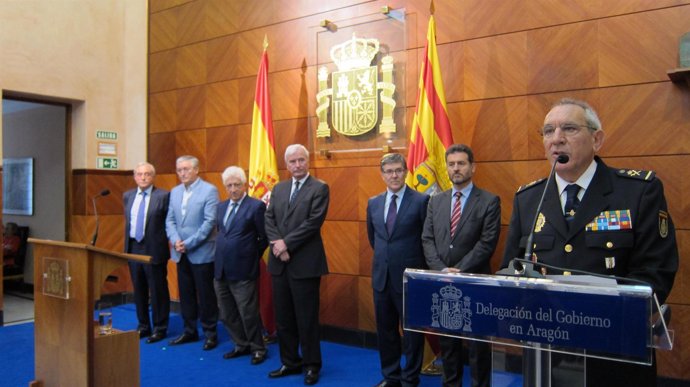 Presentación del nuevo jefe superior de Policía de Aragón, José Ángel González