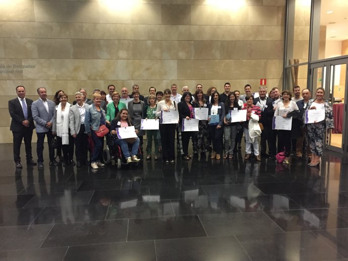 Montes y González Menorca, con los galardonados