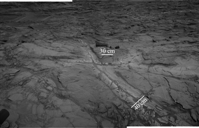 Suelo analizado por el rover Curiosity