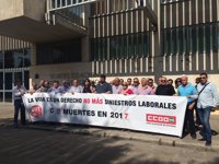 UGT y CCOO advierten del "alarmante aumento de siniestralidad" en la provincia de Córdoba
