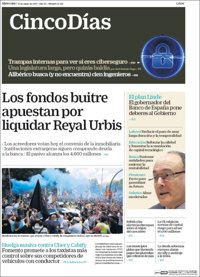 Las portadas de los periódicos económicos de hoy, miércoles 31 de mayo