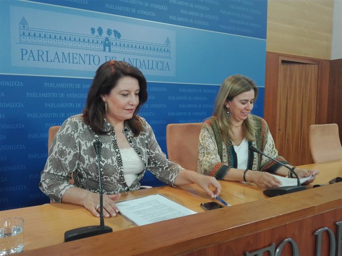 Carmen Crespo y Teresa Ruiz-Sillero, hoy ante los medios