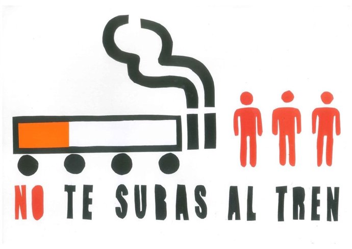 Cartel ganador del concurso escolar de dibujo por el Día mundial sin tabaco