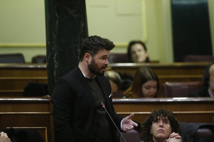 Gabriel Rufián en el Congreso de los Diputados