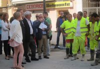 Puig valora el paso hacia "la reconstrucción" en El Cabanyal y Ribó su conversión en "un barrio de los buenos"