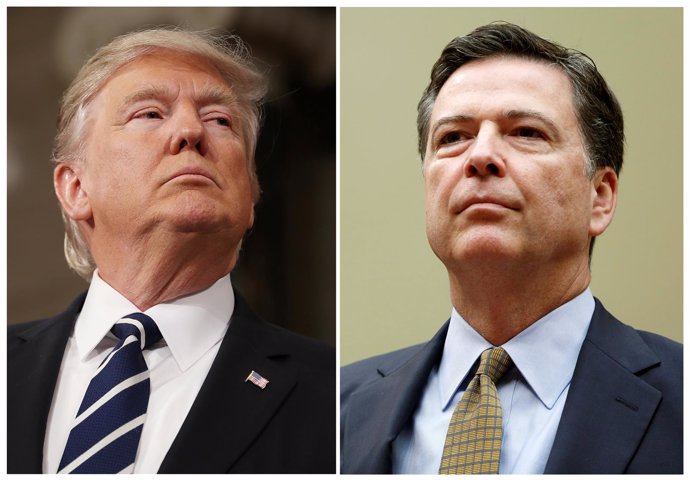 Donald Trump y James Comey