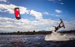 Kiteboarding. 