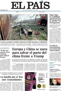 Las portadas de los periódicos de hoy, jueves 1 de junio de 2017