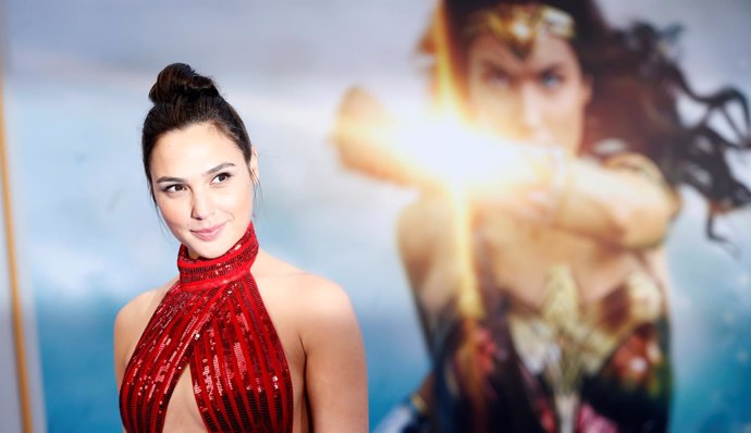 La actriz Gal Gadot durante el estreno de 'Wonder Woman' en Los Angeles