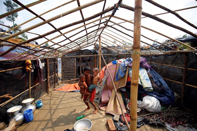 Campamento rohingya en Cox's Bazar, Bangladesh