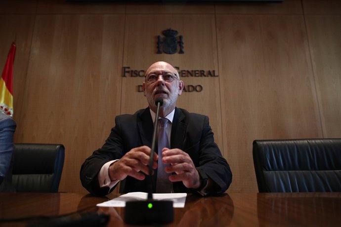 Rueda de prensa del fiscal General del Estado, José Manuel Maza