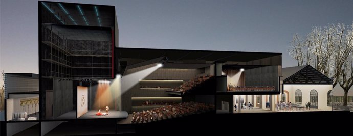 Imagen virtual de la propuesta para la construcción del nuevo teatro de L'Artesà