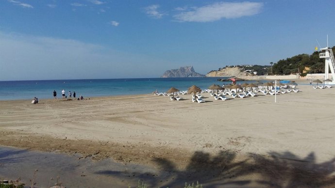 Una de las playas de Teulada-Moraira