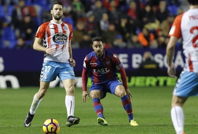 Pedro López, del Levante, en un partido ante el Lugo