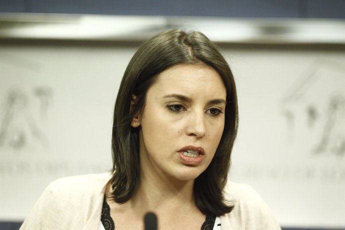 Rueda de prensa de Irene Montero en el Congreso