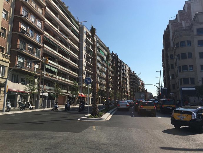 Remodelación de la Travessera de Dalt a la altura de plaza de Lesseps