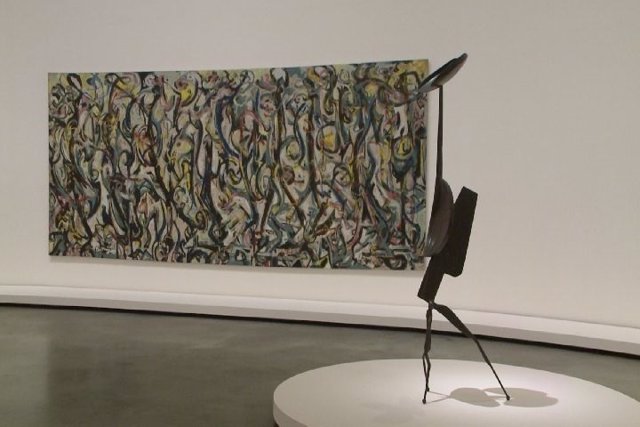 "Expresionismo abstraktua" erakusketako obra bat