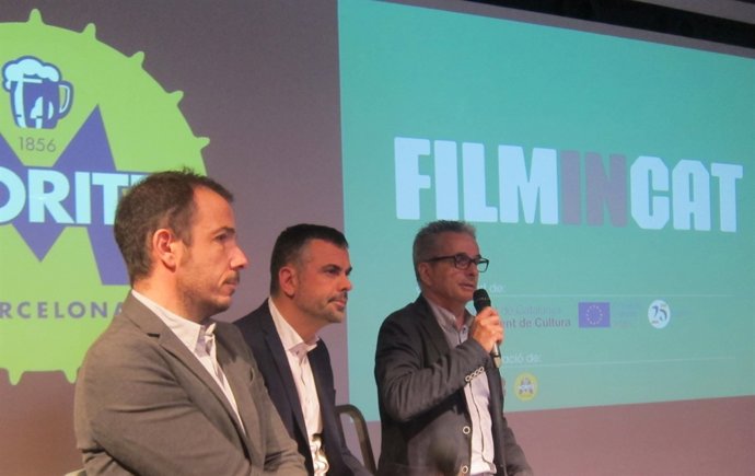 Jaume Ripoll, Santi Vila i J.C.Tous, en la presentació de FilminCAT